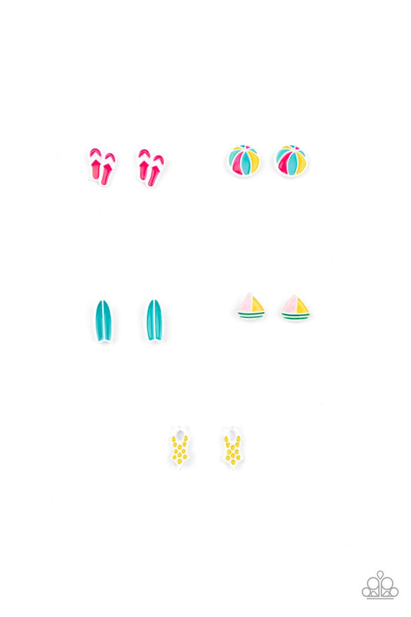 Starlet Shimmer - Post Back Beach Earrings Paparazzi