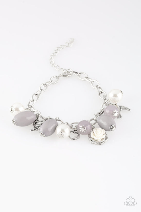 Love Doves - Silver Charm Bracelet Paparazzi