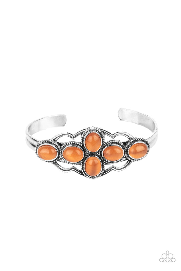 Color Me Celestial - Orange Cuff Bracelet