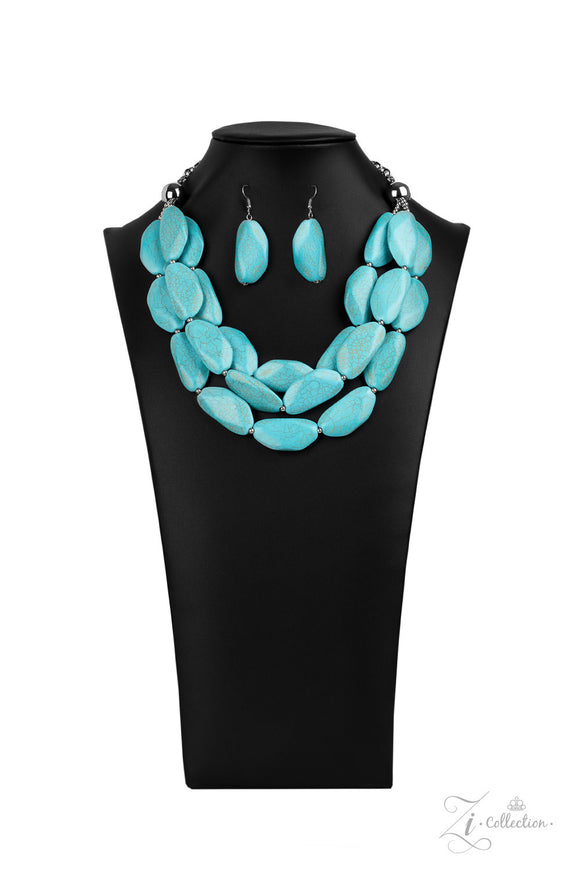 Authentic - Zi Collection Turquoise Necklace Paparazzi
