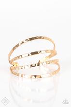 Get Used To GRIT - Gold Cuff Bracelet Paparazzi