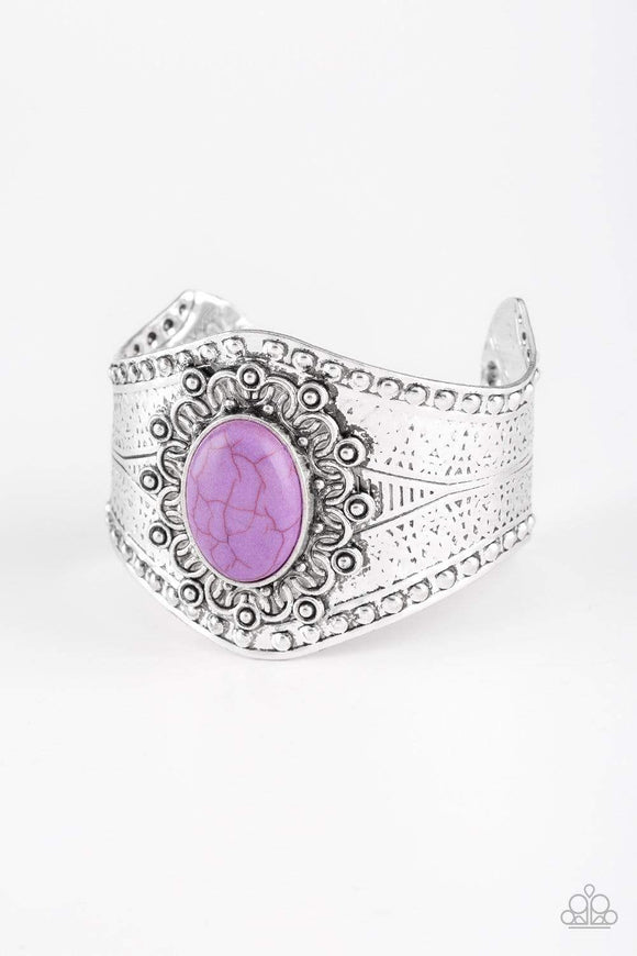 Snazzychicjewelryboutique Bracelet Mojave Majesty - Purple Cuff Bracelet Paparazzi