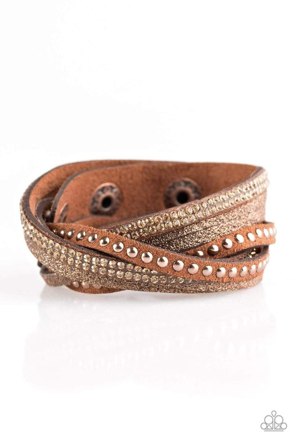 Snazzychicjewelryboutique Bracelet Once Upon A SHOWTIME - Copper Wrap Bracelet Paparazzi