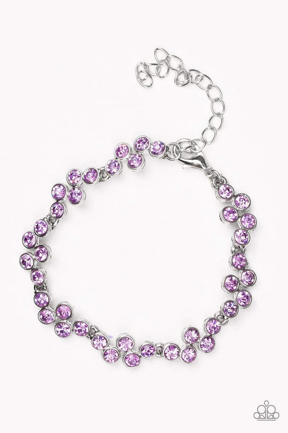 Snazzychicjewelryboutique Bracelet Still GLOWING Strong - Purple Rhinestone Bracelet Paparazzi