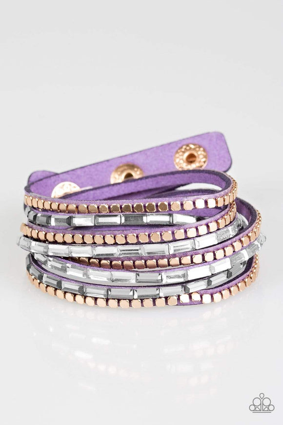 Snazzychicjewelryboutique Bracelet This Time With Attitude - Purple Wrap Bracelet Paparazzi