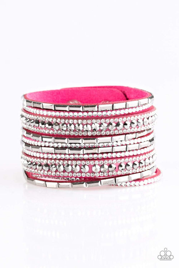 Snazzychicjewelryboutique Bracelet Wham Bam Glam - Pink Wrap Bracelet Paparazzi