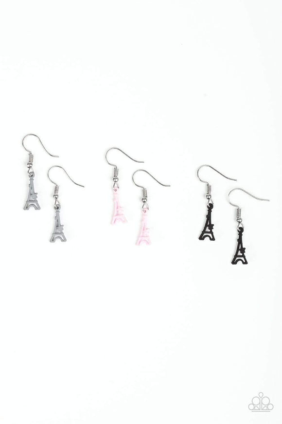 Snazzychicjewelryboutique Childrens Starlet Shimmer - Childrens Eiffel Tower Earrings Paparazzi