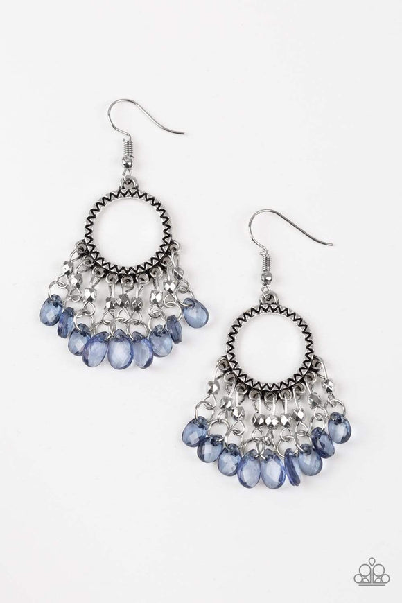 Snazzychicjewelryboutique Earrings Paradise Palace - Blue Earrings Paparazzi