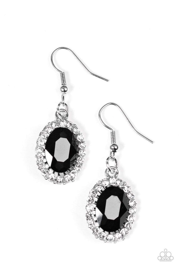 Snazzychicjewelryboutique Earrings The FAME Of The Game - Black Earrings Paparazzi
