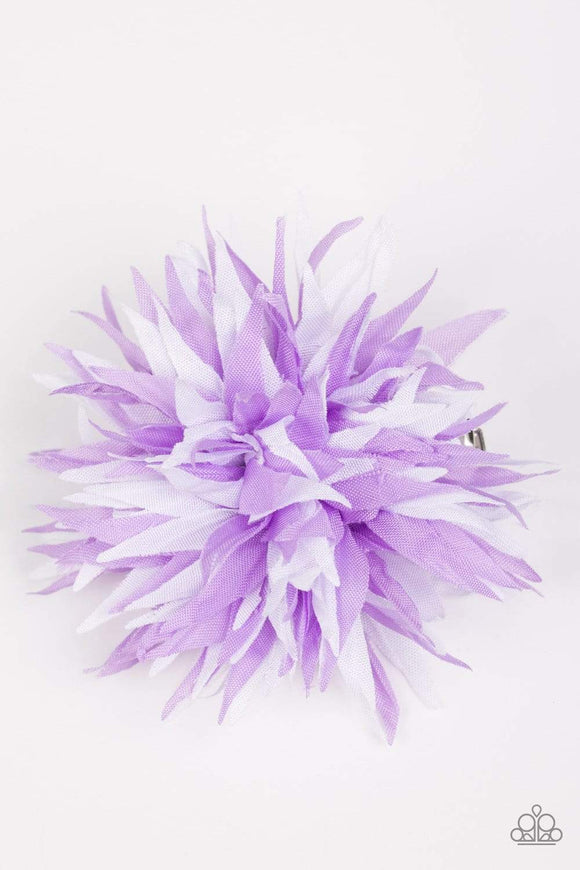Snazzychicjewelryboutique Hair Bow Blooming Beaches - Purple Hair Bow