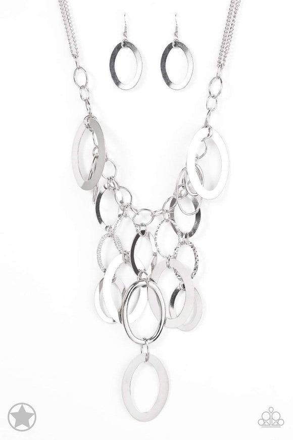 Snazzychicjewelryboutique Necklace A Silver Spell - Silver Blockbuster Necklace Paparazzi