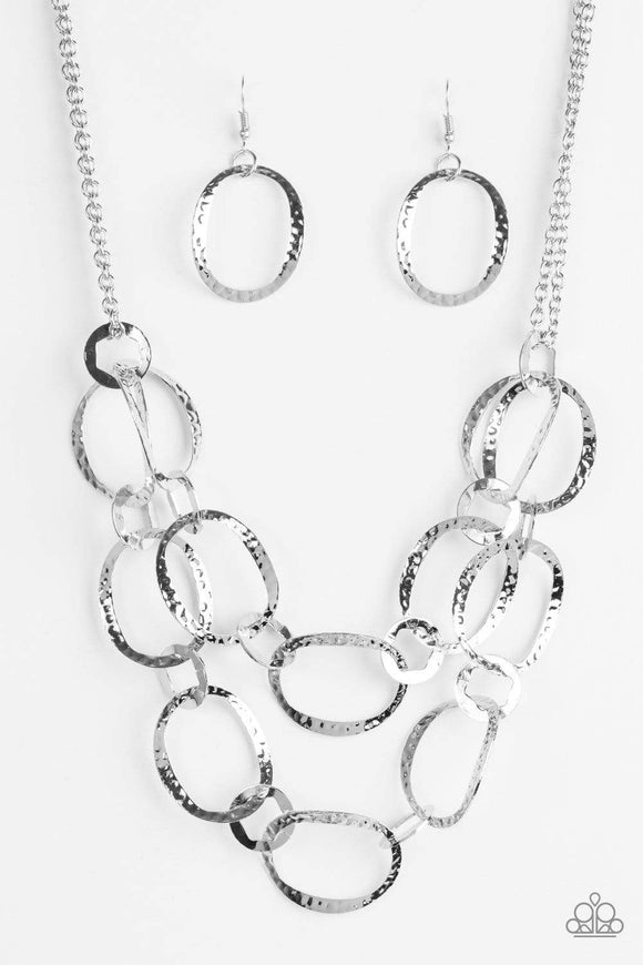 Snazzychicjewelryboutique Necklace Circus Chic - Silver Necklace Paparazzi