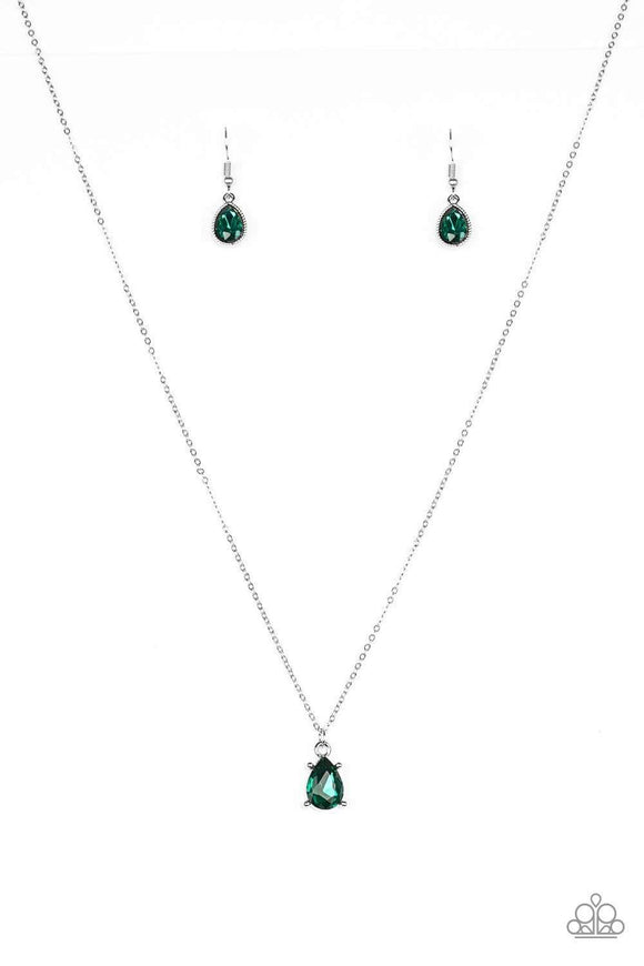 Snazzychicjewelryboutique Necklace Classy Classicist - Green Necklace Paparazzi