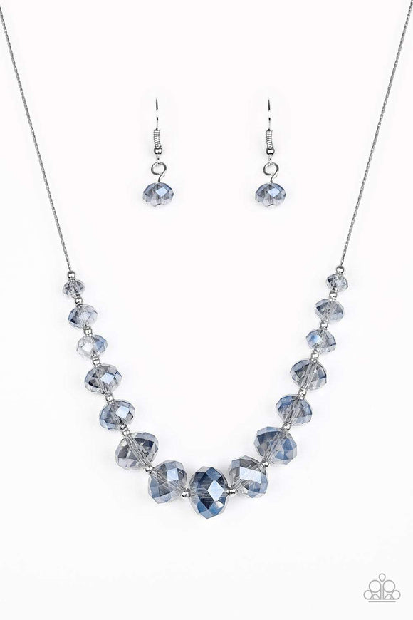 Snazzychicjewelryboutique Necklace Crystal Carriages - Blue Necklace Paparazzi