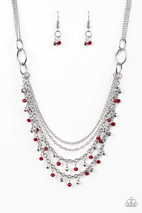 Snazzychicjewelryboutique Necklace Financially Fabulous - Red Necklace Paparazzi