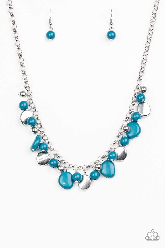 Snazzychicjewelryboutique Necklace Flirtatiously Florida - Blue Necklace Paparazzi