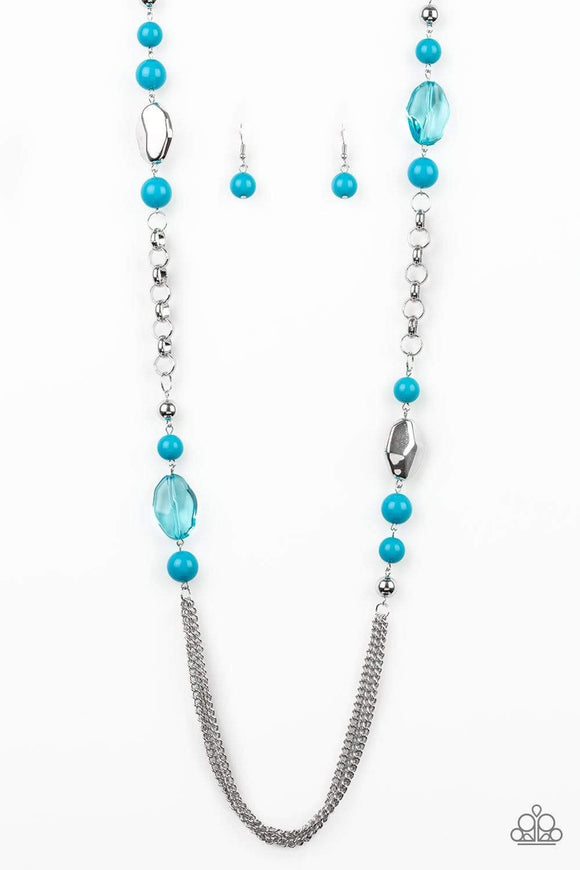 Snazzychicjewelryboutique Necklace Marina Majesty - Blue Necklace Paparazzi