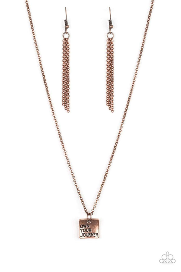 Snazzychicjewelryboutique Necklace Own Your Journey - Copper Necklace Paparazzi