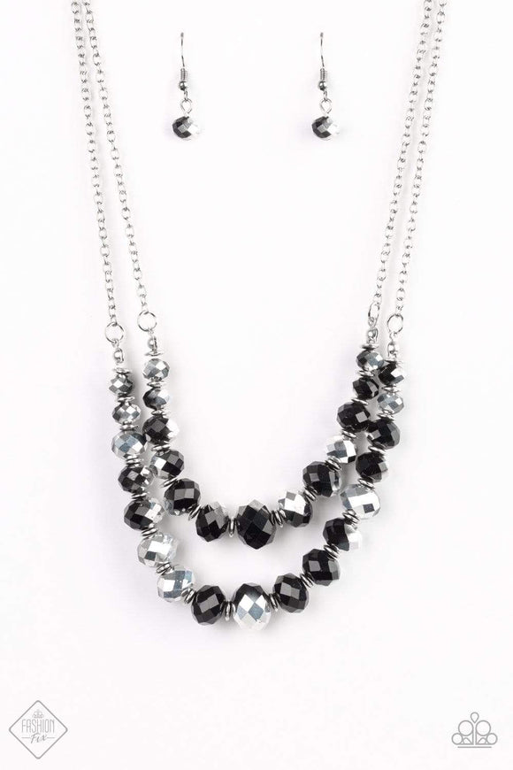 Snazzychicjewelryboutique Necklace Strikingly Spellbinding - Black gem Necklace Paparazzi