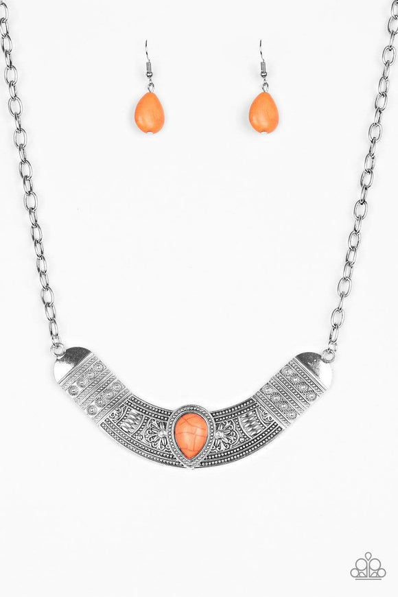 Snazzychicjewelryboutique Necklace Very Venturous - Orange Necklace Paparazzi