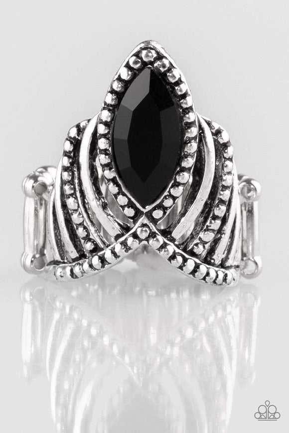 Snazzychicjewelryboutique Ring Heres Your Crown - Black Ring Paparazzi
