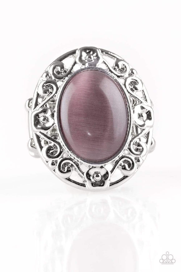Snazzychicjewelryboutique Ring Moonlit Marigold - Purple Moonstone Ring Paparazzi