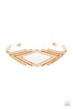 In Total De-NILE - Gold Cuff Bracelet
