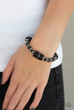 Sagebrush Serenade - Black Stretchy Bracelet Paparazzi