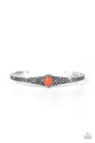 Make Your Own Path - Orange Cuff Bracelet Paparazzi