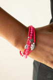 Really Romantic - Pink Stretchy Bracelets Paparazzi