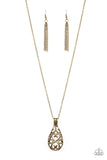 Magic Potions - Brass Necklace Paparazzi