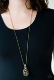 Magic Potions - Brass Necklace Paparazzi