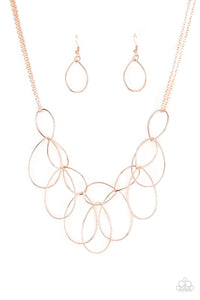 Top-TEAR Fashion - Rose Gold Necklace Paparazzi
