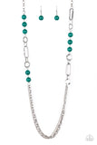 CACHE Me Out - Green Necklace Paparazzi