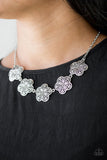 Garden Groove - Silver Flower Necklace Paparazzi