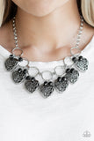 Very Valentine - Black Heart Necklace Paparazzi