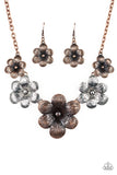 Secret Garden - Multi Flower Necklace Paparazzi