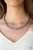 Posh Boss - Silver Pearl Necklace Paparazzi