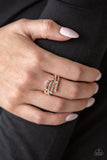 Casino CACHE - Rose Gold Ring Paparazzi