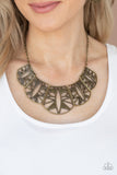 Statement Status - Brass Necklace Paparazzi