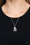 Stormy Shimmer - Pink Rhinestone Necklace Paparazzi