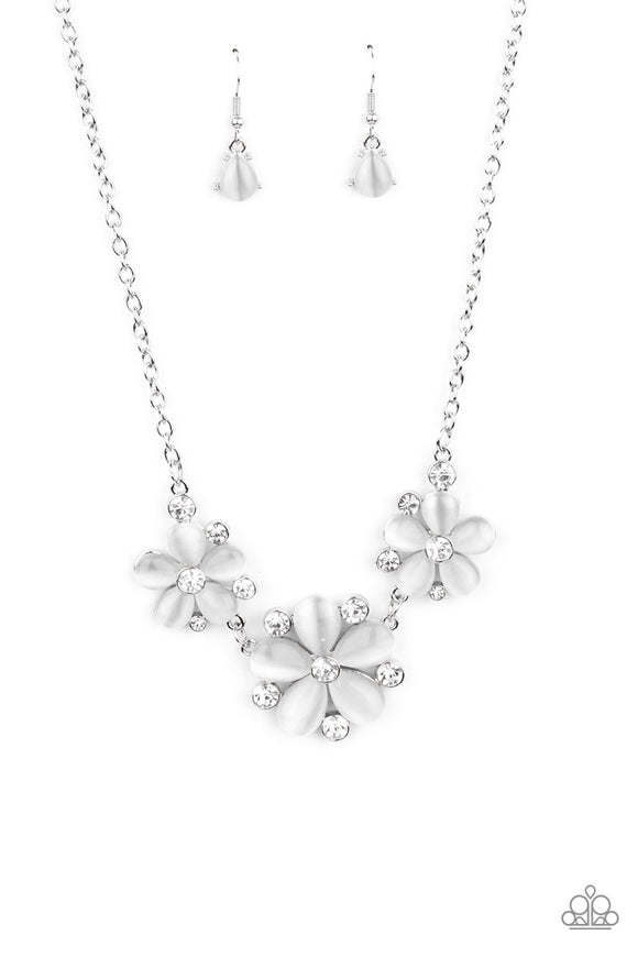 Effortlessly Efflorescent - White Moonstone Necklace Paparazzi