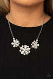 Effortlessly Efflorescent - White Moonstone Necklace Paparazzi