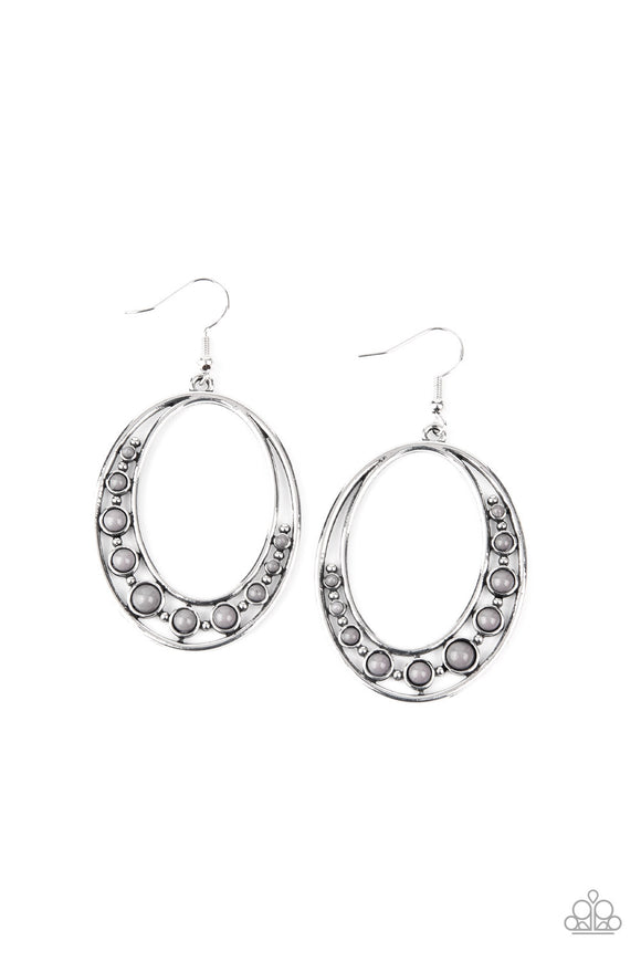 Crescent Cove - Silver Earrings Paparazzi