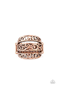 FRILLED To Be Here - Copper Stretchy Ring