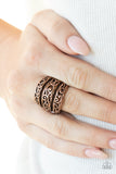 FRILLED To Be Here - Copper Stretchy Ring