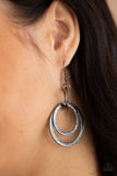 Distractingly Dizzy - Black Gunmetal Earrings Paparazzi