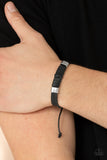 Drifter Decor - Black Leather Urban Bracelet Paparazzi