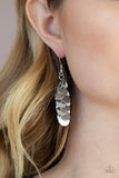 Hear Me Shimmer - Silver Earrings Paparazzi