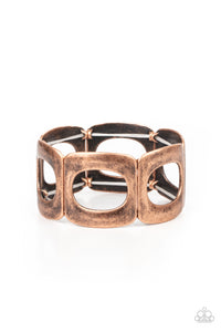 In OVAL Your Head - Copper Stretch Bracelet Paparazzi